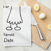 花嫁I Do キッチンタオル (四つ折り)