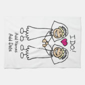 花嫁I Do キッチンタオル (横)