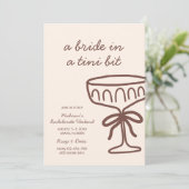花嫁In A Tini Bit Espresso Martiniバチェロレッテ 招待状 (スタンド正面)