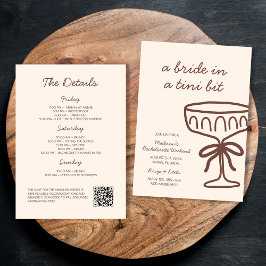 花嫁In A Tini Bit Espresso Martiniバチェロレッテ 招待状