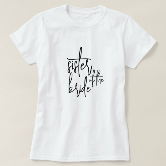 花嫁Tシャツの姉妹 Tシャツ (デザイン正面)