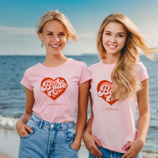 花嫁Tシャツバチェロレッテレトロ花嫁Tシャツ Tシャツ