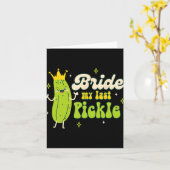 花嫁To Pickleクイーンバチェロレッテ花嫁マイラス カード (黄色い花)