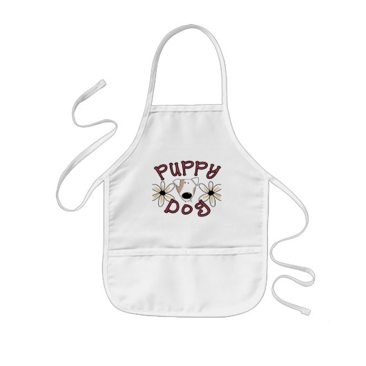 花子犬Tシャツとギフト 子供用エプロン (正面)