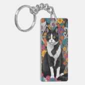 花子猫 キーホルダー (正面左)