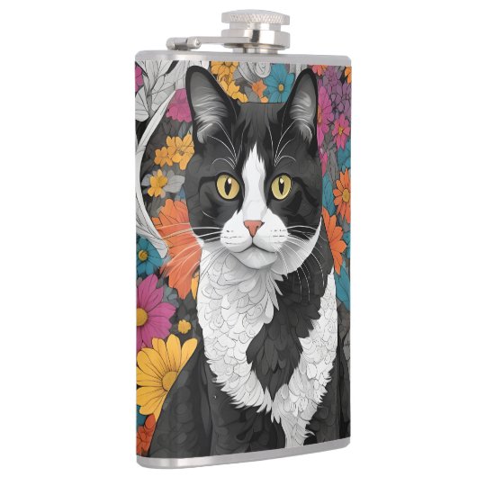 花子猫 フラスク (右)