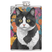 花子猫 フラスク (正面)