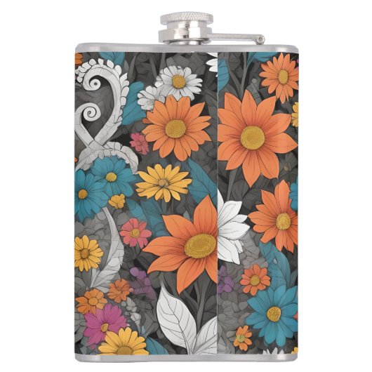 花子猫 フラスク (裏面)