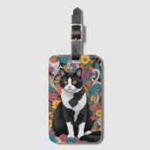 花子猫 ラゲッジタグ (正面縦)