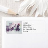 花子猫 |抽象芸術 |水彩 ラベル (インサイチュ)