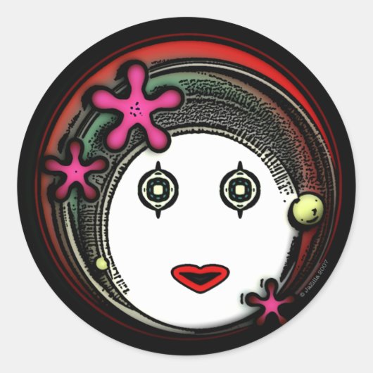 花宇宙GIrl ラウンドシール (正面)