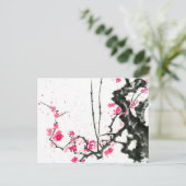 花実 |桜フラワー開花 ポストカード (スタンド正面)