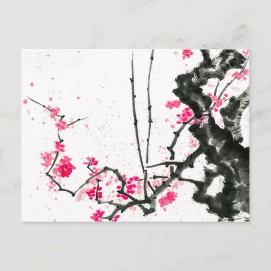 花実 |桜フラワー開花 ポストカード (正面)