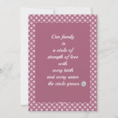 花家族の日 カスタム写真 ホリデー カード (裏面)