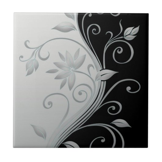 花対照的に タイル (正面)