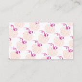 花小さなかぼちゃ赤ちゃんシャワー本ベビー エンクロージャーカード (裏面)