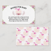 花小さなかぼちゃ赤ちゃんシャワー本ベビー エンクロージャーカード (正面/裏面)