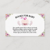 花小さなかぼちゃ赤ちゃんシャワー本ベビー エンクロージャーカード (正面)