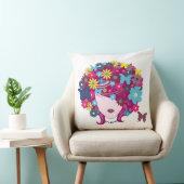 花少女の枕 クッション (椅子)