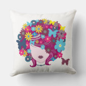 花少女の枕 クッション (裏面)