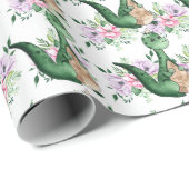 花少年少女のテーマパーティーの恐竜 ラッピングペーパー (ロールコーナー)