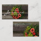 花屋お花屋さん名刺 名刺 (正面/裏面)