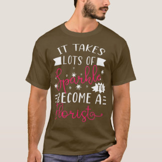 花屋かわいい花屋ギフトフロリおもしろいスト Tシャツ