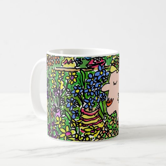 花屋さんを楽しもう コーヒーマグカップ (正面左)