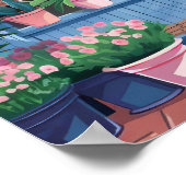 花屋さん プリント 花屋さん プリント 花市場 ポスト (角)