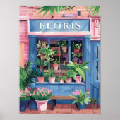 花屋さん プリント 花屋さん プリント 花市場 ポスト (正面)