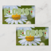 花屋と庭の専門家のための美しい花 名刺 (正面/裏面)