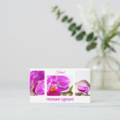 花屋と花の専門家のための美しい蘭 名刺 (スタンド正面)