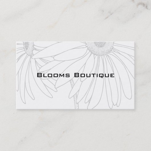 花屋に最適な名刺 名刺 (正面)