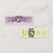 花屋のためのビクトリアンなスタイルの名刺 スキニー名刺 (正面/裏面)