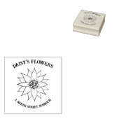 花屋のカスタマイズ可能なビジネス ラバースタンプ (押印)