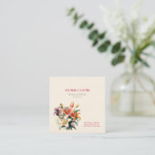 花屋のショップのユリ スクエア名刺 (スタンド正面)