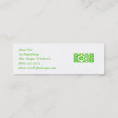 花屋のプロフィールカード スキニー名刺 (裏面)