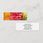 花屋の名刺のテンプレート スキニー名刺 (正面/裏面)