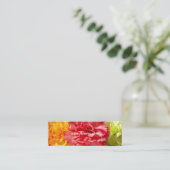 花屋の名刺のテンプレート スキニー名刺 (スタンド正面)