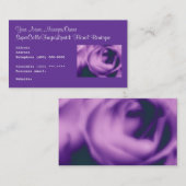 花屋の名刺の花のブティック及び結婚式 名刺 (正面/裏面)