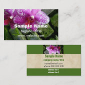 花屋の名刺オーキッド両面カスタム店 名刺 (正面/裏面)
