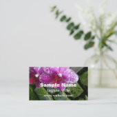 花屋の名刺オーキッド両面カスタム店 名刺 (スタンド正面)