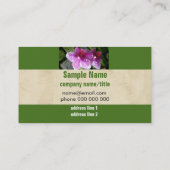 花屋の名刺オーキッド両面カスタム店 名刺 (裏面)