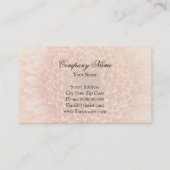 花屋の名刺テンプレートと花写真 名刺 (裏面)