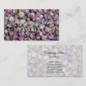 花屋の名刺テンプレート | 花芽の写真 名刺 (正面/裏面)