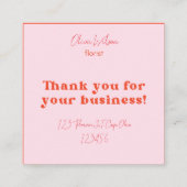 花屋の名刺 スクエア名刺 (裏面)