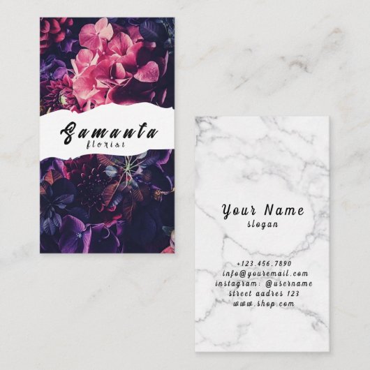 花屋の名刺 名刺 (正面/裏面)