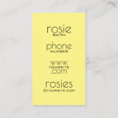 花屋の名刺 名刺 (裏面)