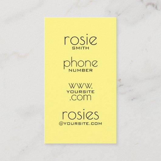 花屋の名刺 名刺 (裏面)