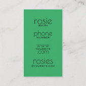 花屋の名刺 名刺 (裏面)